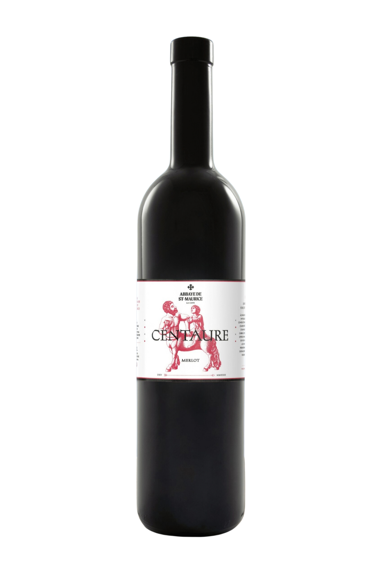 Centaure - Abbaye de St-Maurice <span style="color:#c19328;font-style:italic;font-size:65%;"><br/>Merlot</span>