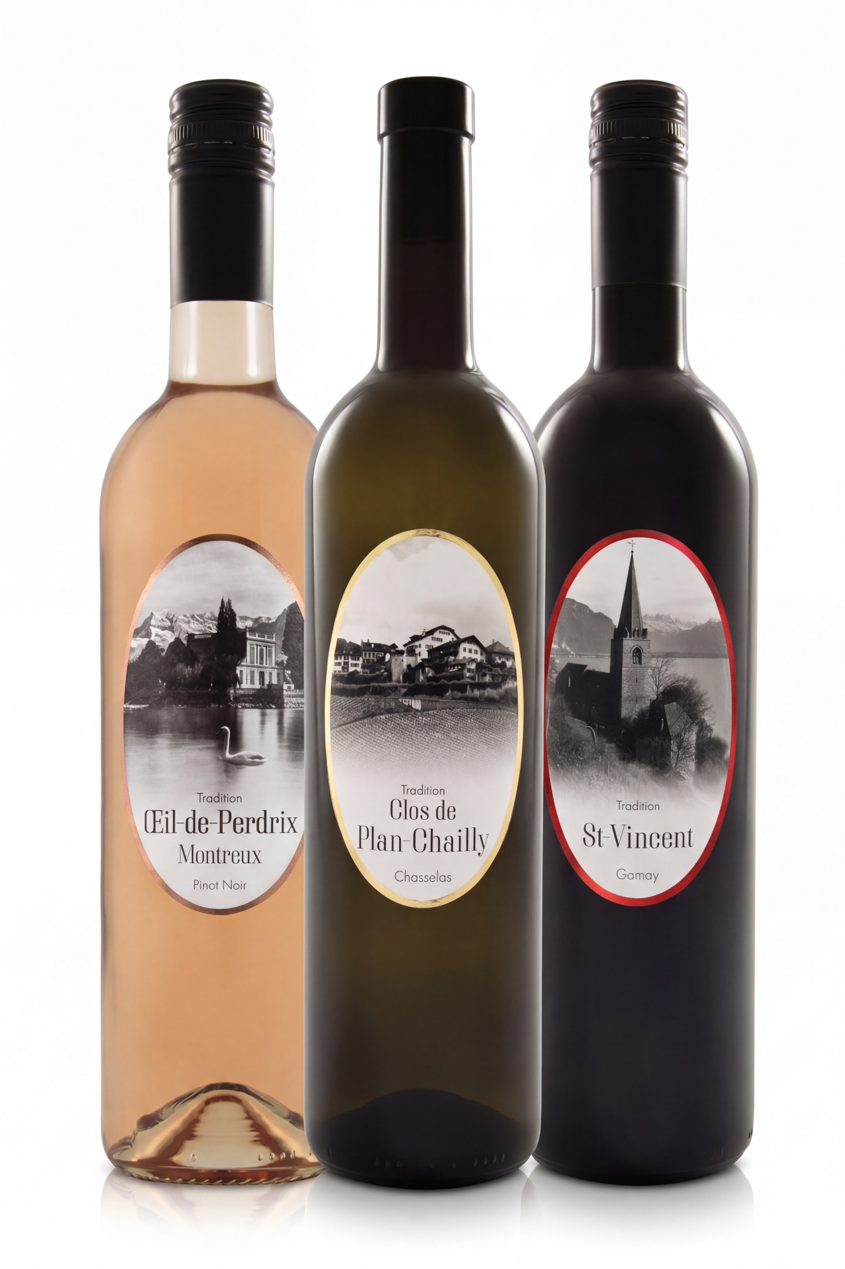 Coffret Tradition : Œil-de-Perdrix, Clos de Plan-Chailly et St-Vincent