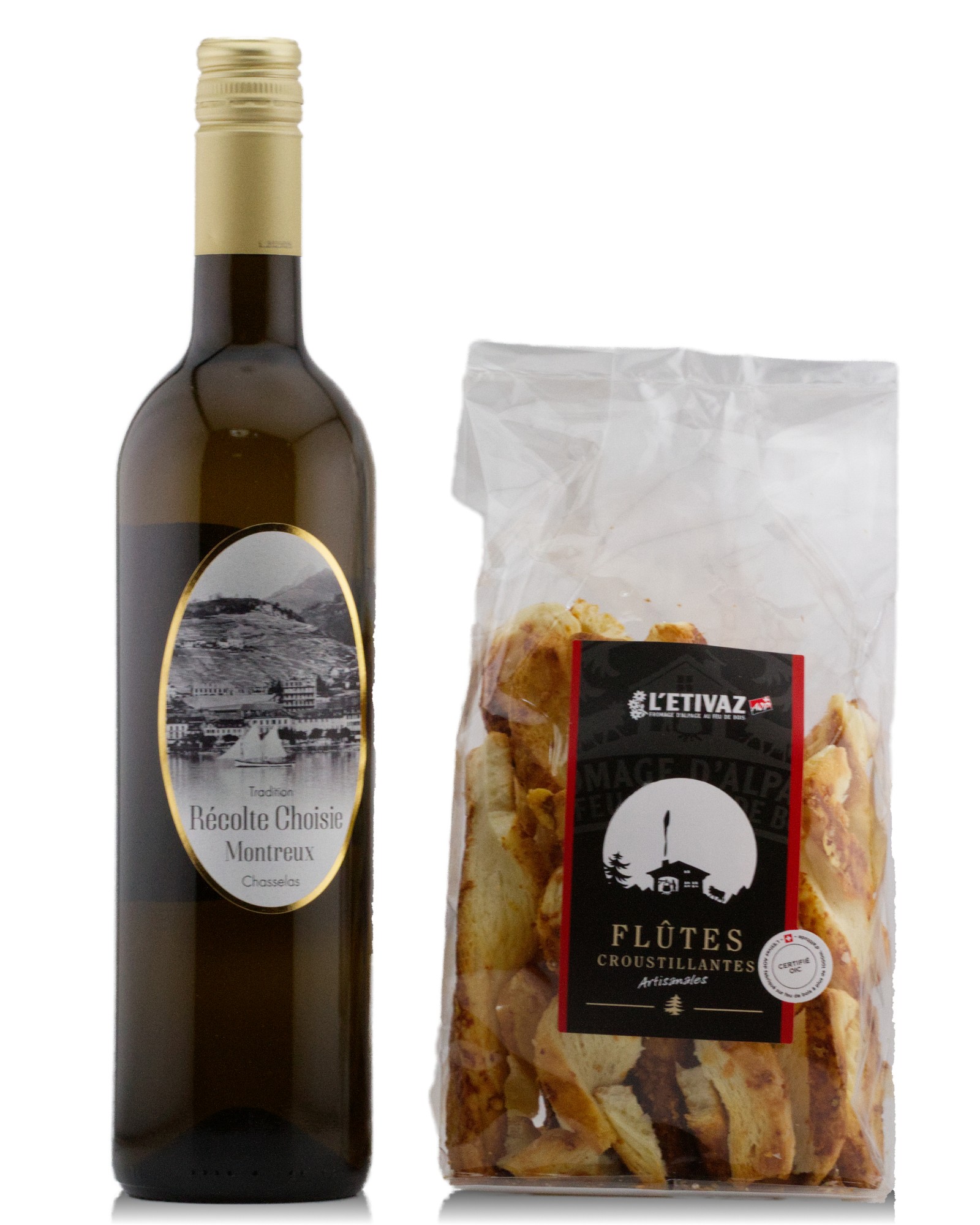 Récolte Choisie Chasselas et flûtes croustillantes artisanales L'Etivaz AOP